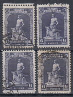 Turkey / Türkei 1929 ⁕ Gray Wolf (Bozkurt) 6 K. Mi.888 ⁕ 4v Used - Usati