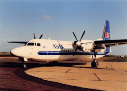 Air UK Fokker 50 Propjet - 180 X 130 Mm. - Photo Presse Originale - Luftfahrt