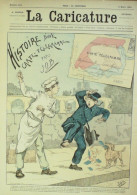 La Caricature 1884 N°219 Carte Télégramme Job Macédoine Trock - Tijdschriften - Voor 1900