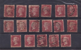LOT DE DE 17 TIMBRES N° 26 POUR  ETUDE CACHETS ET PLANCHES.INTERESSANT - Used Stamps