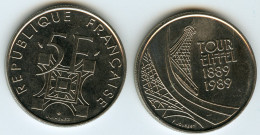 France 5 Francs 1989 100ans De La Tour Eiffel GAD 772 KM 968 - 5 Francs