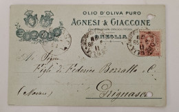 Agnesi E Giaccone Olio Oliva Imperia Oneglia 1898 - Imperia