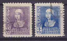 Spain 1938 Mi. 814, 816, Königin Queen Isabella I. (o) - Gebraucht
