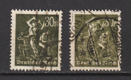 MiNr. 243 A, B Gestempelt, Geprüft  (0387) - Gebraucht