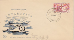 AAT Cover Australian Stamp Ca Davis 14 JA 1957 (59691) - Briefe U. Dokumente