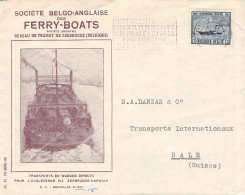 BELGIUM - SPECIAL COVER SOCIÉTE BELGO-ANGLAISE DES FERRY-BOATS 1946 / 7030 - 1946 -10%