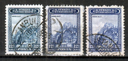 Turkey / Türkei 1929 ⁕ Ankara Fortress 12 ½ Ghr. Mi.889 ⁕ 3v Used - Usados