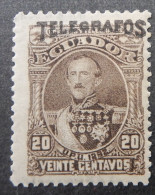 Ecuador 1892 (8a) President Juan Jose Flores Telegraphos - Ecuador