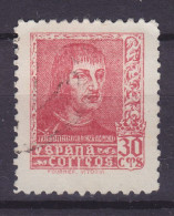 Spain 1938 Mi. 794 I, König King Ferdinand II. Druckvermerk 'Fournier Vitoria' (o) - Oblitérés