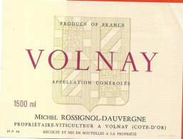 Etiquette De Vin Magnum VOLNAY - Bourgogne