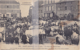 CPA SAINT-AGREVE LA FOIRE DES BOEUFS GRAS - Saint Agrève