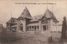 ALnw 16-(13) MARSEILLE - EXPOSITION COLONIALE 1922 - PALAIS DE MADAGASCAR - 2 SCANS - Colonial Exhibitions 1906 - 1922