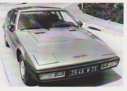 SIMCA MATRA BAGHEERA 1974 - CARTE POSTALE 10X15 CM NEUF - Turismo