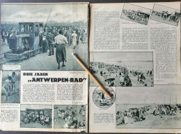 ANTWERPEN 1933 / DRIE JAREN   " ANTWERPEN - BAD  " - Non Classés