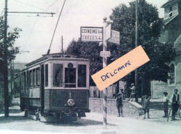 Tramway Gland-Begnins  Le Tram Place Du Village De Vich Début XXème Siècle - Reproduction - Vich