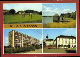CPA Tanna In Thüringen, Stadion, Leitenteiche, Theodor Neubauer Oberschule, Markt - Andere & Zonder Classificatie