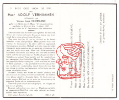DP Adolf Vernimmen ° Melle 1903 † Kortrijk 1947 X Irma De Craene // Claerhoudt Verspille - Devotion Images
