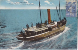 BRETAGNE QUIBERON Le Vapeur "UNION" En Route Pour BELLE ISLE - Ferries