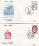 COB - FDC N° 539/40 - Timbre N° 1905/06 - 1971-1980