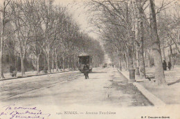 CE14 -(30) NIMES - AVENUE FEUCHERES - ANIMATION - TRAMWAY - 2 SCANS - Nîmes