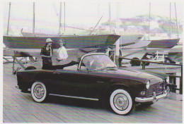 SIMCA OCEANE CONVERTIBLE 1959 - CARTE POSTALE 10X15 CM NEUF - Voitures De Tourisme