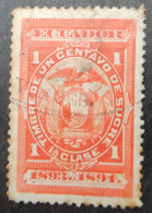 Ecuador 1893 1894 (1) Coat Of Arms - Equateur