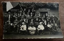 Très Belle Carte Photo Niederbronn-Les-Bains - Messti 1928- Instrument De Musique - Kougelhopf - Niederbronn Les Bains