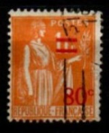 FRANCE    -   1937 .   Y&T N° 359 Oblitéré    Surchargé - 1932-39 Paz