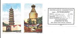 DE99 - IMAGES CIGARETTES NIEMEIJERS - CHINE PEKIN - PAGODES - Altri & Non Classificati