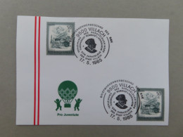 Österreich Pro Juventute - Mit Sonderstempel 17. 5. 1985 Villach, Briefmarken Werbeschau Des B.S.V. (Nr.1160) - Andere & Zonder Classificatie