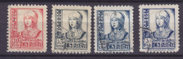 Spain 1937 Mi. 770, 773, 775, 778, Königin Queen Isabella I. (o) - Usati