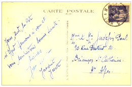 Cachet Ambulant "NICE A MARSEILLE 2° 1938" Sur Paix Frappe Superbe Luxe - Paiement Par MANGOPAY Uniquement - Poste Ferroviaire