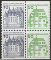 Berlin 1980 W 73 -W74 ** Postfrisch Burgen Und Schlösser   ( 1755 ) Günstige Versandkosten - Se-Tenant