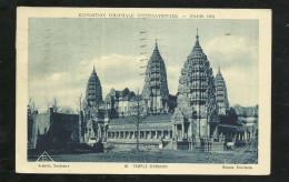 CPA Braun Et Cie Edit. Paris 18. Temple D'Angkor Exposition Coloniale Cachet Paris 20/6/1931 Avec Le N° 271 Seul B/TB - Tentoonstellingen