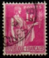 FRANCE    -   1937 .   Y&T N° 369 Oblitéré - 1932-39 Paz