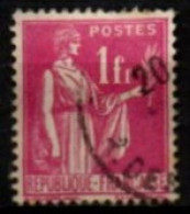 FRANCE    -   1937 .   Y&T N° 369 Oblitéré - 1932-39 Frieden