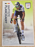 Card Baptiste Planckaert - Team Intermarche-Wanty - 2024 - Cycling - Cyclisme - Ciclismo - Wielrennen - Wielrennen