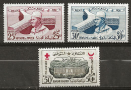 MAROC: *, N° YT 387, 388 Et 389, Ch., TB - Morocco (1956-...)