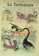 La Caricature 1884 N°224 Une Ville à Travers Les âges Robida Spolski Draner Trock - Revistas - Antes 1900