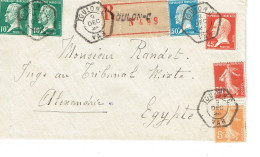 177 Pasteur 75 C. . Bleu (23) Lettre Double Pour L'Etranger 01-04-1924 - 1922-26 Pasteur