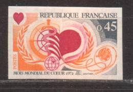 Mois Mondial Du Cœur YT 1711 De 1972 Sans Trace Charnière - Non Classés