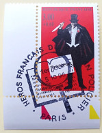 - N° 3028. Timbre En Coin De Feuille. Héros Français Du Roman Policier. Fantômas. Oblitéré Premier Jour - - Used Stamps