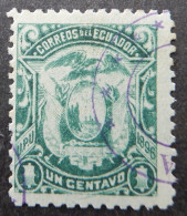 Ecuador 1896 (1) 'Coat Of Arms Inscription U.P.U. 1896 - Ecuador