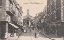 56 LORIENT   La Rue Du Morbihan  Et L'Eglise Saint-Louis     SUP.   PLAN 1914.     RARE    Voir Description       . - Lorient