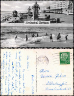 Ansichtskarte Borkum 2 Bild: Strand Und Promenade 1958 - Borkum