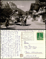 Garmisch-Partenkirchen Frühlingstrasse, Bäuerinnen Mit Kühen 1957 - Garmisch-Partenkirchen