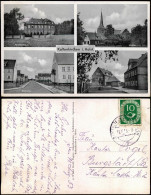 Kaltenkirchen Mehrbild-AK Mit Kirche Krankenhaus Siedlung U. Berufsschule 1953 - Other & Unclassified