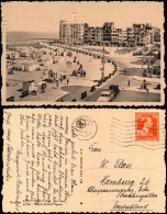 Postkaart Knokke-Heist Strand Beach Albert-Plage La Dique 1953 - Andere & Zonder Classificatie