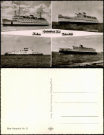 Ansichtskarte  Mehrbild-AK Mit Hochsee Fährschiffen Großenbrode-Kai 1950 - Sonstige & Ohne Zuordnung