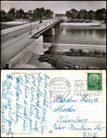 Ansichtskarte Ingolstadt Partie An Der Donau Brücke 1955 - Ingolstadt